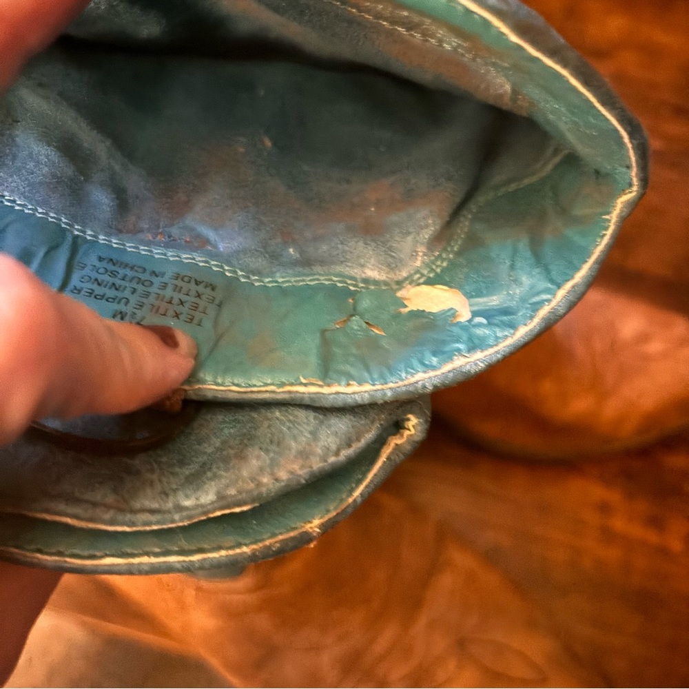 Vegan Leather Coconuts by Matisse Turquoise & Brown Western Boots- Size 7.5 (US) - Picture 9 of 9